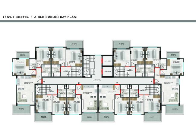 Квартиры, Турция, Алания, Кестель (00364) - фото 26