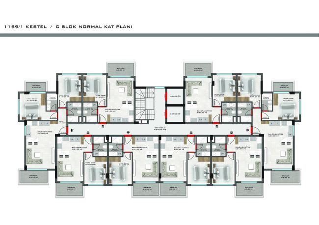 Квартиры, Турция, Алания, Кестель (00364) - фото 28