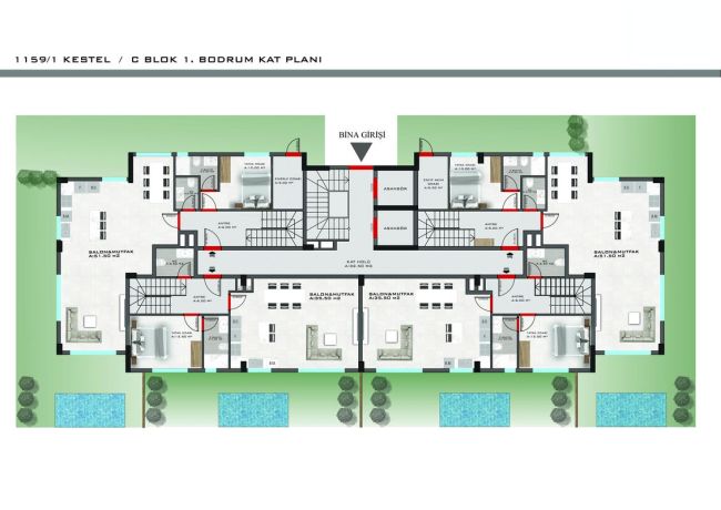 Квартиры, Турция, Алания, Кестель (00364) - фото 32