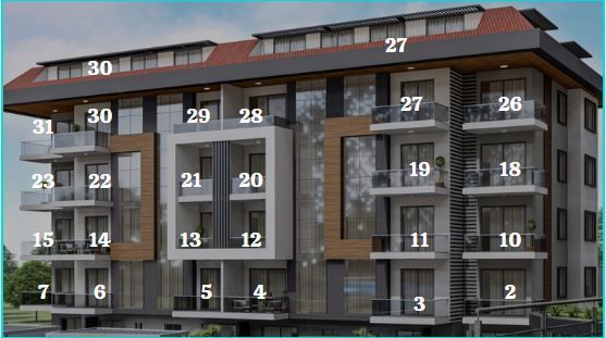 Квартиры, Турция, Алания, Кестель (00364) - фото 15