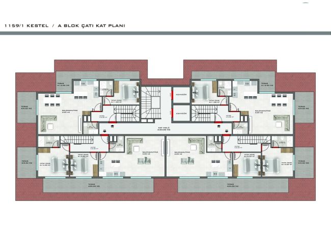 Квартиры, Турция, Алания, Кестель (00364) - фото 39