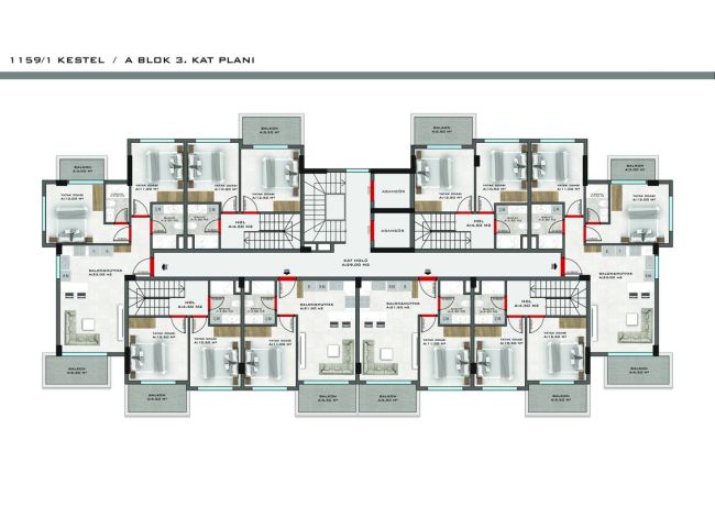 Квартиры, Турция, Алания, Кестель (00364) - фото 40