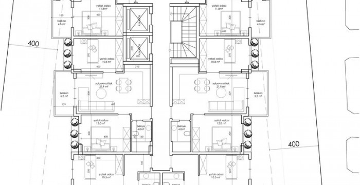 Квартиры, Турция, Алания, Клеопатра (005455) - фото 14