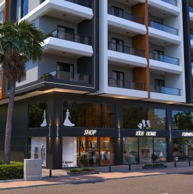 Seafront apartments under construction in Mahmutlar, Alanya (00107)