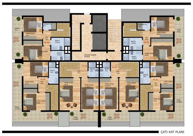 Квартиры, Турция, Алания, Махмутлар (00107) - фото 23