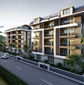 Апартаменты в новом комплексе в Оба, Алания (003460)