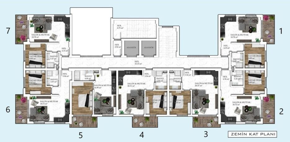 Квартири, Туреччина, Аланія, Авсаллар (00943) - фото 29
