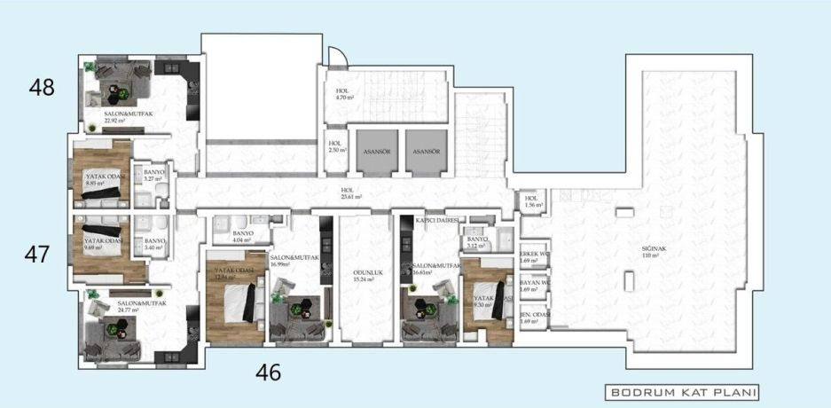 Квартири, Туреччина, Аланія, Авсаллар (00943) - фото 31