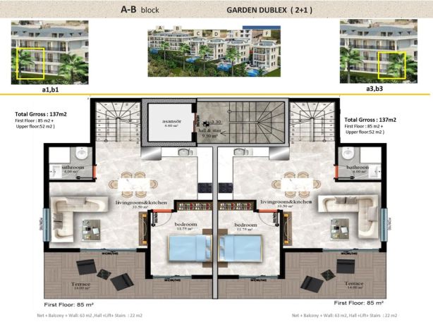 Квартири, Туреччина, Аланія, Кестель (01605) - фото 13