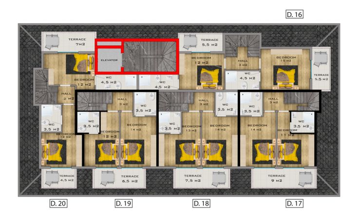 Apartments, Turkey, Alanya, Mahmutlar (00256) - pictures 18