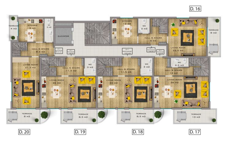 Apartments, Turkey, Alanya, Mahmutlar (00256) - pictures 17