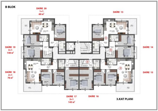 Квартиры, Турция, Алания, Оба (00286) - фото 63