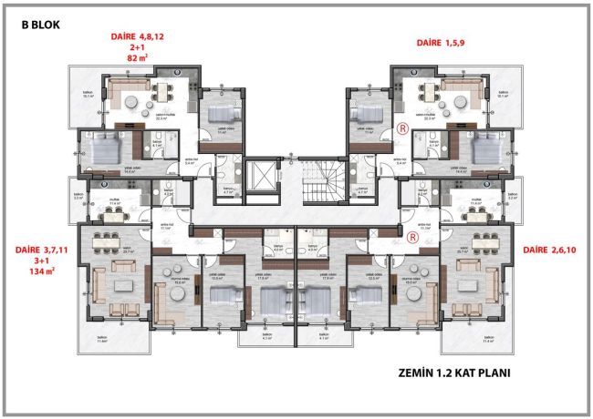 Квартиры, Турция, Алания, Оба (00286) - фото 64