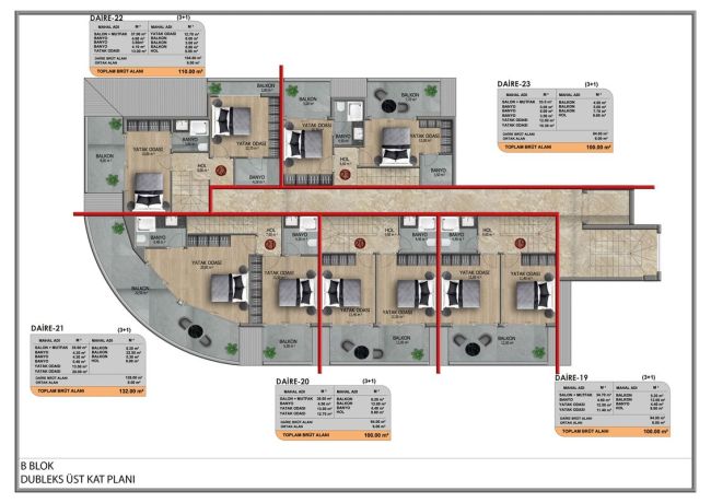 Квартири, Туреччина, Аланія, Кестель (017459) - фото 33