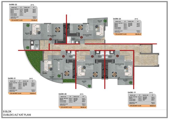 Квартири, Туреччина, Аланія, Кестель (017459) - фото 34