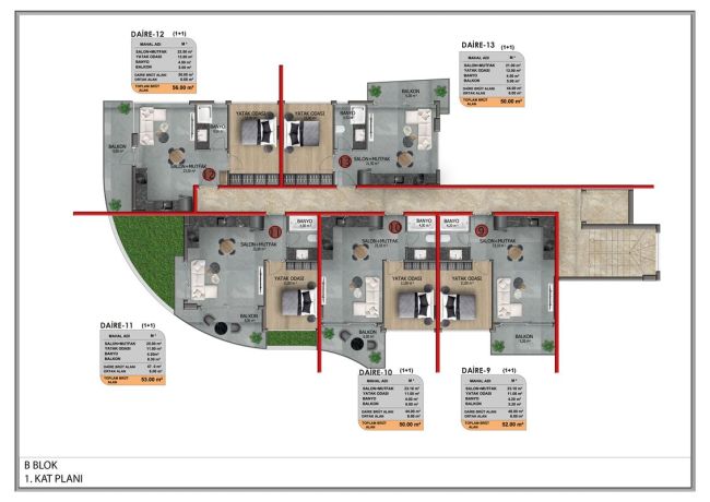Квартири, Туреччина, Аланія, Кестель (017459) - фото 36