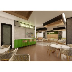 Complex in the new center of the developed area of Mahmutlar, Alanya (002113)