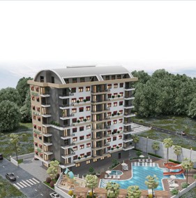 Резиденция  вблизи пляжа Инжекум от застройщика, Авсаллар (001119)