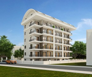 Apartments for sale in a new residence in the center of Avsallar (006157)