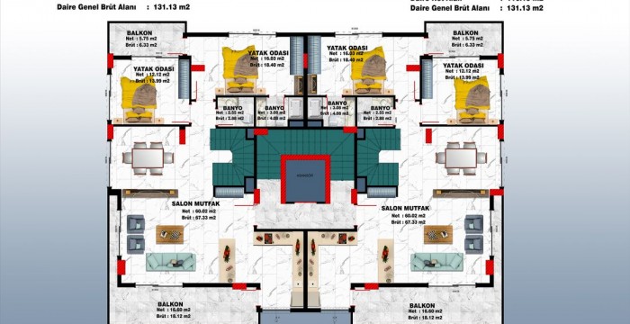 Apartments, Turkey, Alanya, Hasbahche (00353) - pictures 16