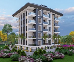 Затишний 5-поверховий житловий комплекс у районі Махмутлар, Аланія (007429)