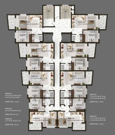 Квартиры, Турция, Алания, Авсаллар (001160) - фото 47