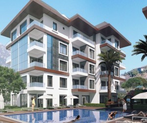 Apartments for sale with modern design and unique location in Kargicak, Alanya (00365)