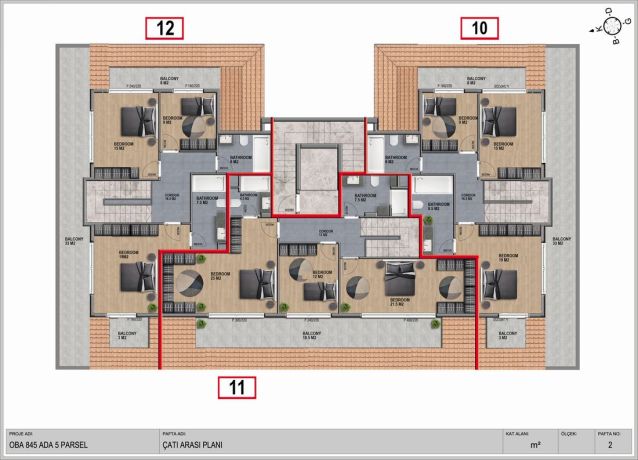 Apartments, Turkey, Alanya, Оба (002110) - pictures 9