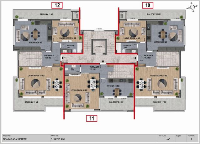 Apartments, Turkey, Alanya, Оба (002110) - pictures 12