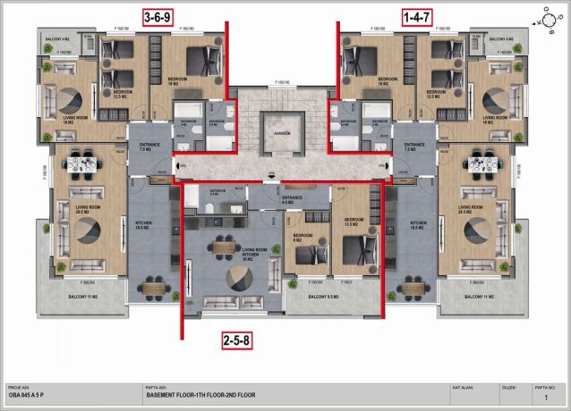 Apartments, Turkey, Alanya, Оба (002110) - pictures 14