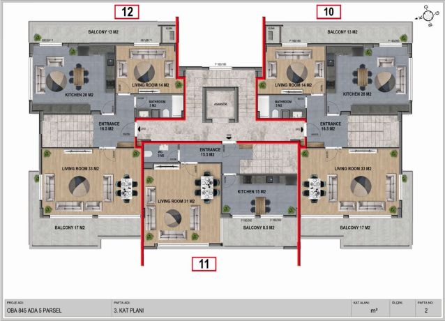 Apartments, Turkey, Alanya, Оба (002110) - pictures 15