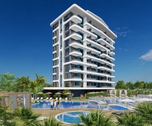 Апартаметы на продажу в новом ЖК на этапе строительства в Демирташ, Алания (00242)