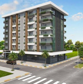 Элитный комплекс в центре Алании у пляжа Клеопарта (01805)