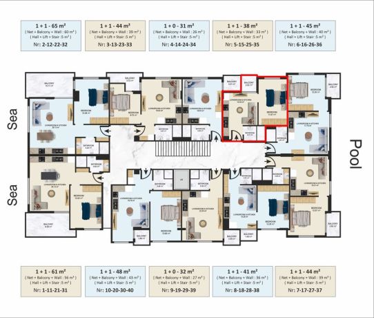 Квартиры, Турция, Алания, Клеопатра (01805) - фото 29