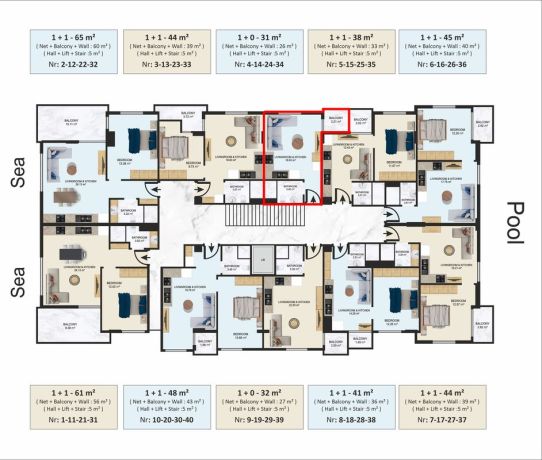 Квартиры, Турция, Алания, Клеопатра (01805) - фото 30