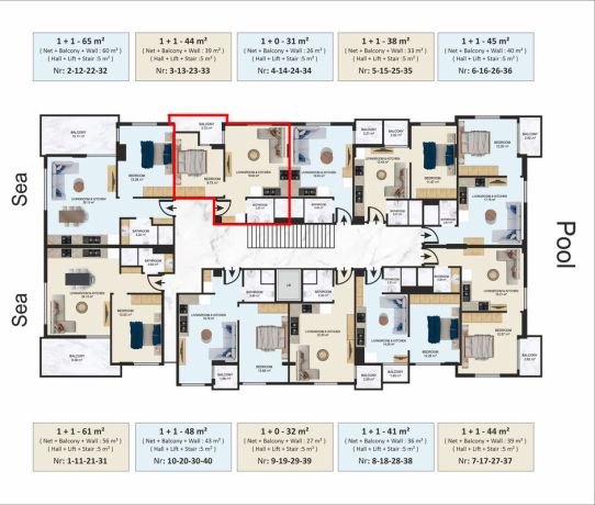 Квартиры, Турция, Алания, Клеопатра (01805) - фото 31