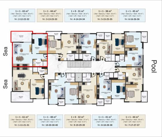 Квартиры, Турция, Алания, Клеопатра (01805) - фото 32