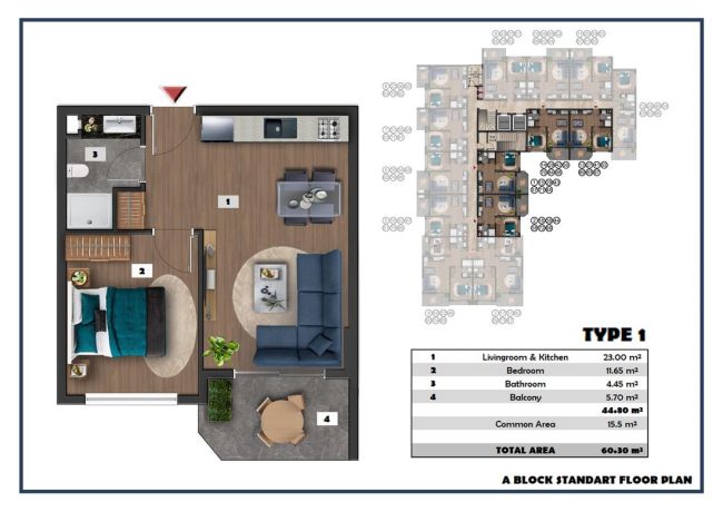 Квартиры, Турция, Алания, Паяллар (00102) - фото 56