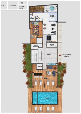 Apartments, Turkey, Alanya, Оба (014121) - pictures 17