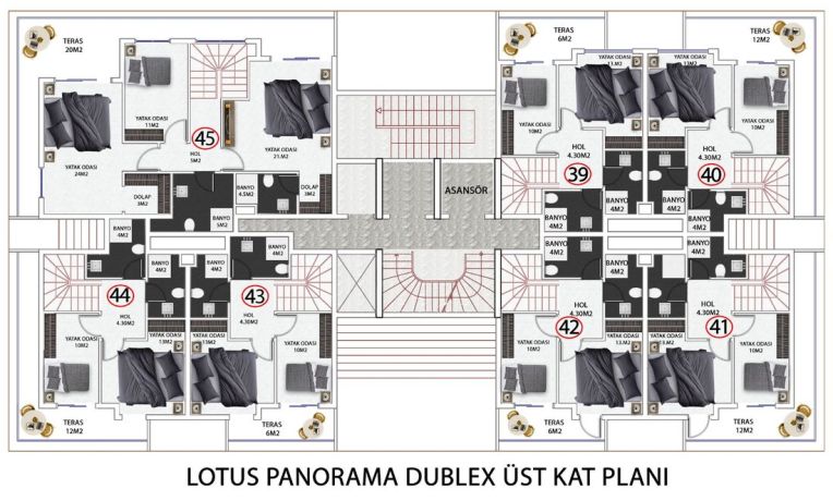 Квартири, Туреччина, Аланія, Авсаллар (015437) - фото 9