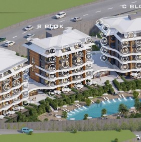 Квартиры в новом жилом комплексе в районе Каргыджак (01457)