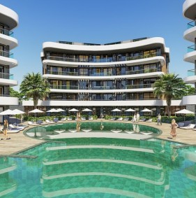 Апартаменты на стадии строительства в ЖК в районе Оба (009443)