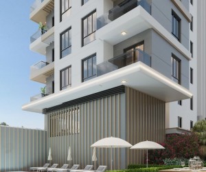Apartments in a residential complex under construction in Mahmutlar (00195)