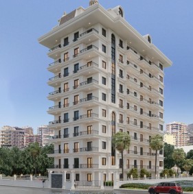 Апартаменты в Махмутларе в 300 м от моря (00698)