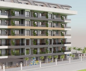 New apartments in Avsallar district in a complex with good infrastructure (021157)
