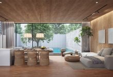 Двухэтажные виллы с бассейном и садом в японском стиле (048317)