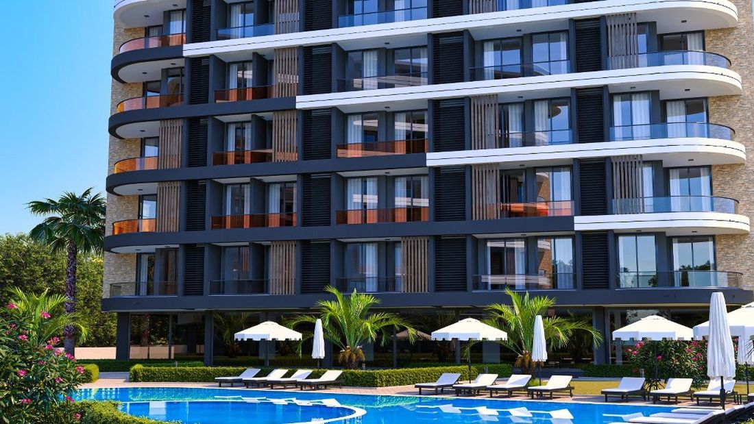 Новый проект квартир отельной концепции в районе Чиплаклы (001141)