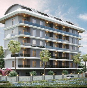 Апартаменты в ЖК на стадии строительства в Махмутларе (00594)