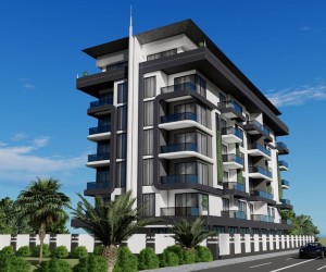 Апартаменти на стадії будівництва в центральній частині району Аланії – Махмутлар (012416)
