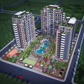 Apartments in a residential complex under construction in Teje, Mersin (001164)